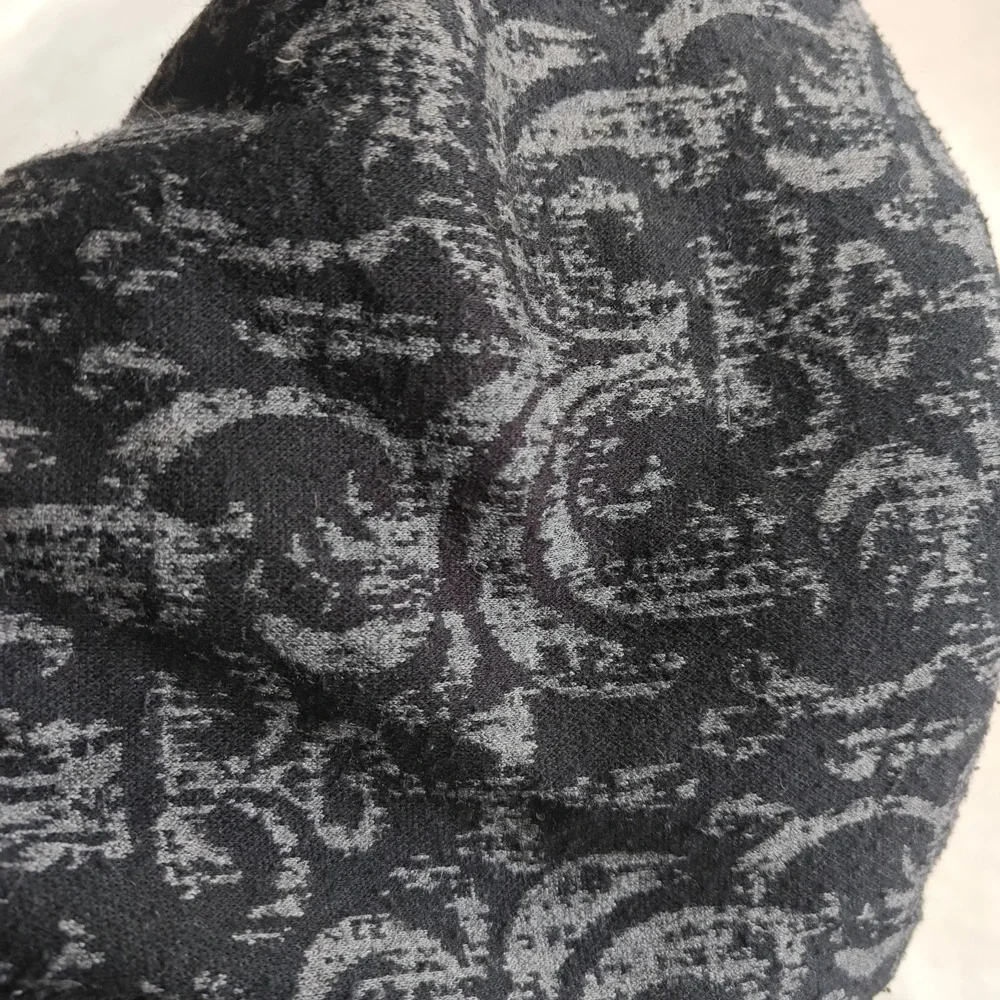 La Fée Maraboutée Size 42 Or Medium Damask Black Mini Dress A-Line‎ Flare Shift